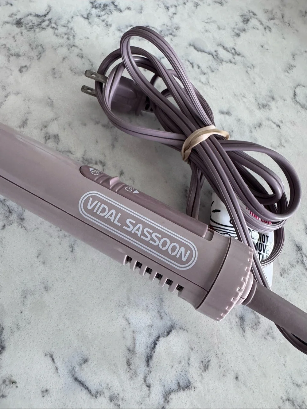 Vintage! Vidal Sassoon Mauve Pink Electric Small Barrel Hot Air Brush